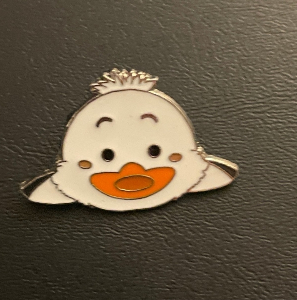 Disney White and Orange Bird Pin